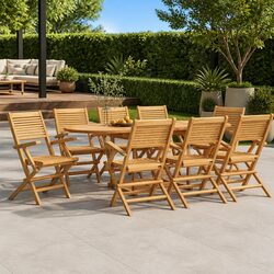 Compact and Reliable 8 Folding Garden Chairs