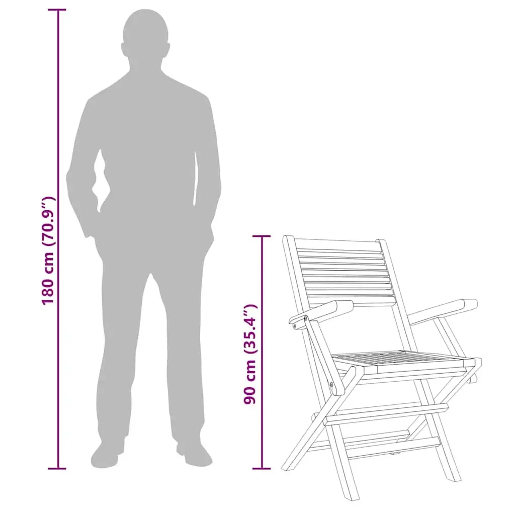 8 Folding Garden Chairs