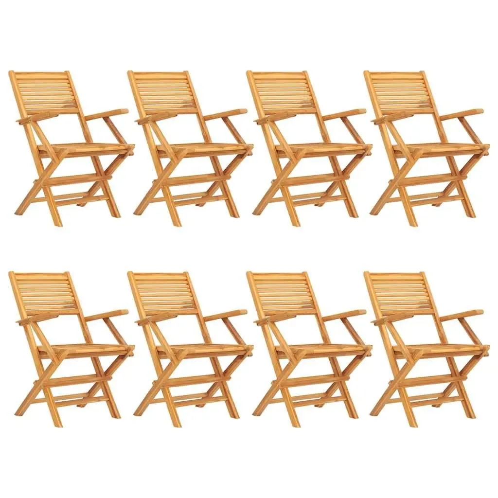 8 Folding Garden Chairs
