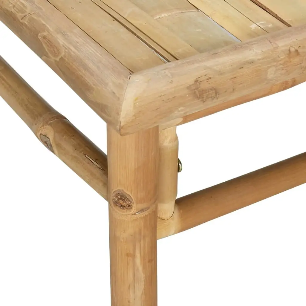 Garden Lounge Set 4 Piece Bamboo Outdoor Furniture with Cushions Brown