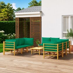 Compact and Stylish 9 Piece Garden Lounge Set