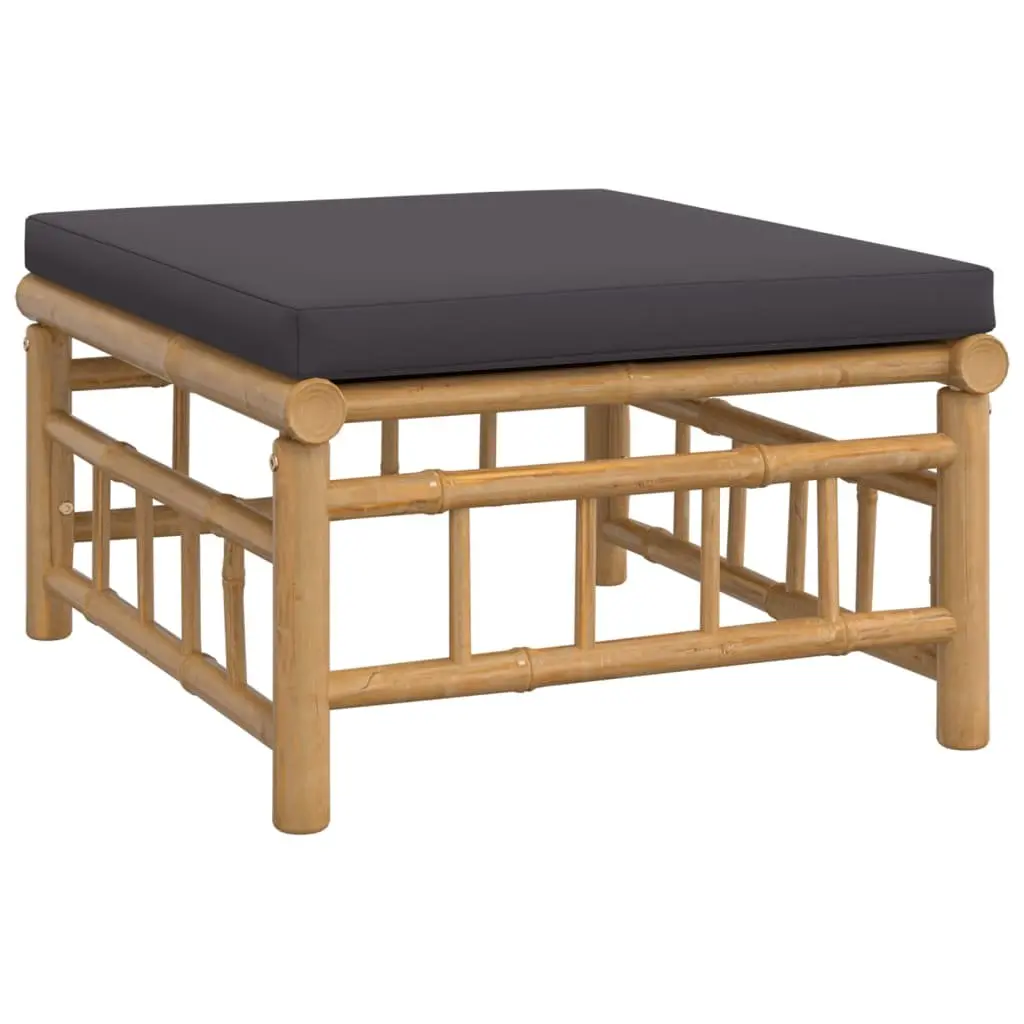 Garden Lounge Set 11 Piece Outdoor Furniture Bamboo Sofa with Cushions Table