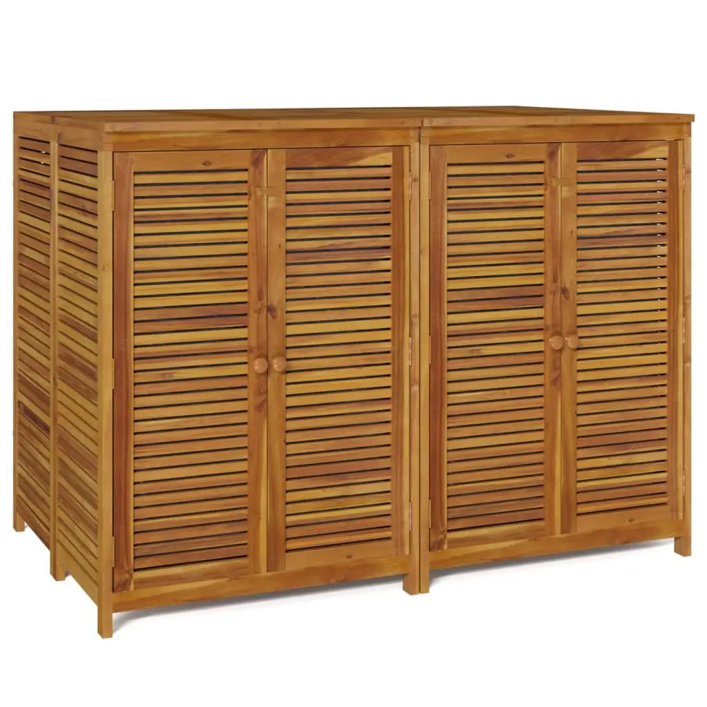 Outdoor Garden Storage Box 140x87x104 cm Solid Wood Acacia Brown Bench Chest