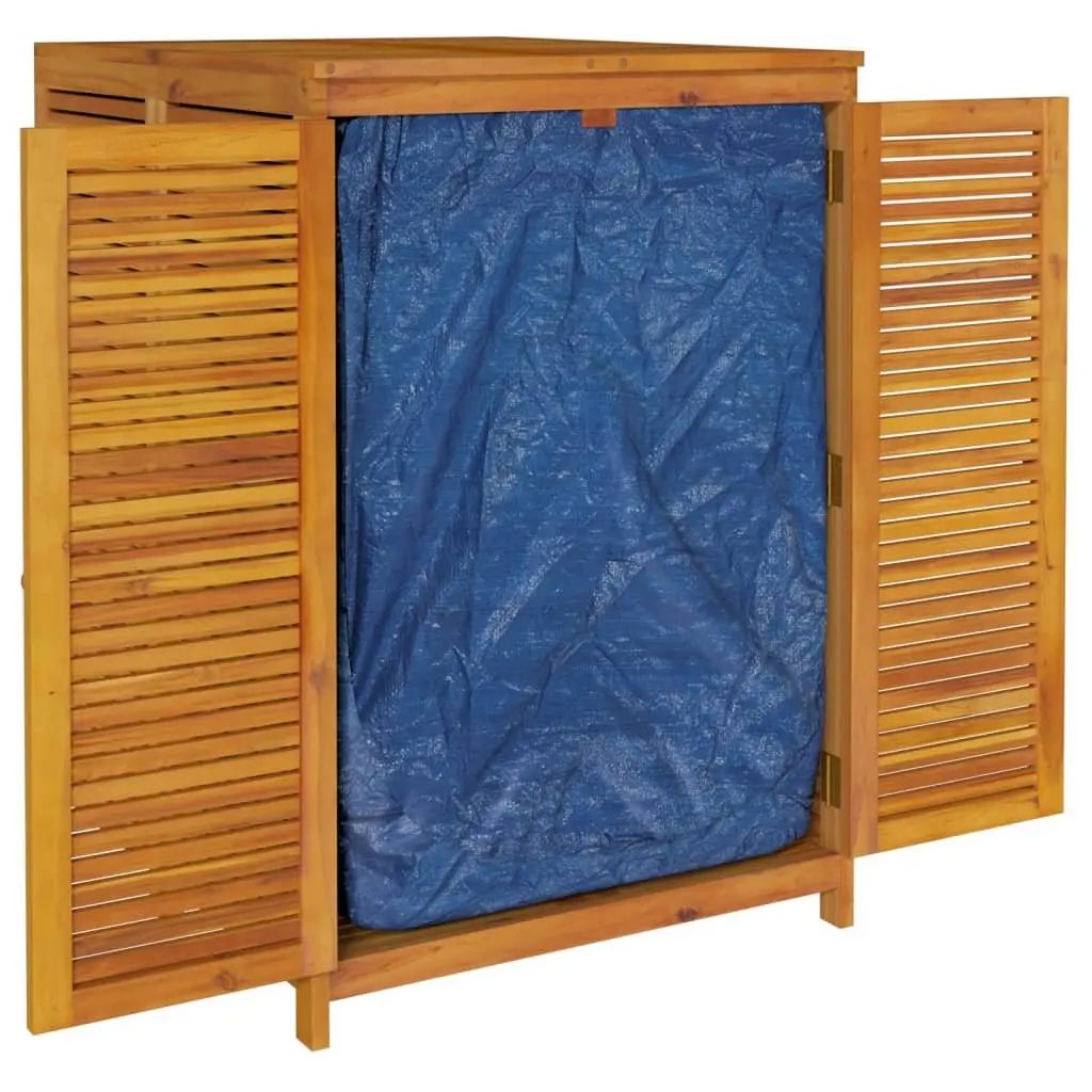 Garden Storage Box 280x87x104 cm Outdoor Solid Acacia Wood Deck Box Bench