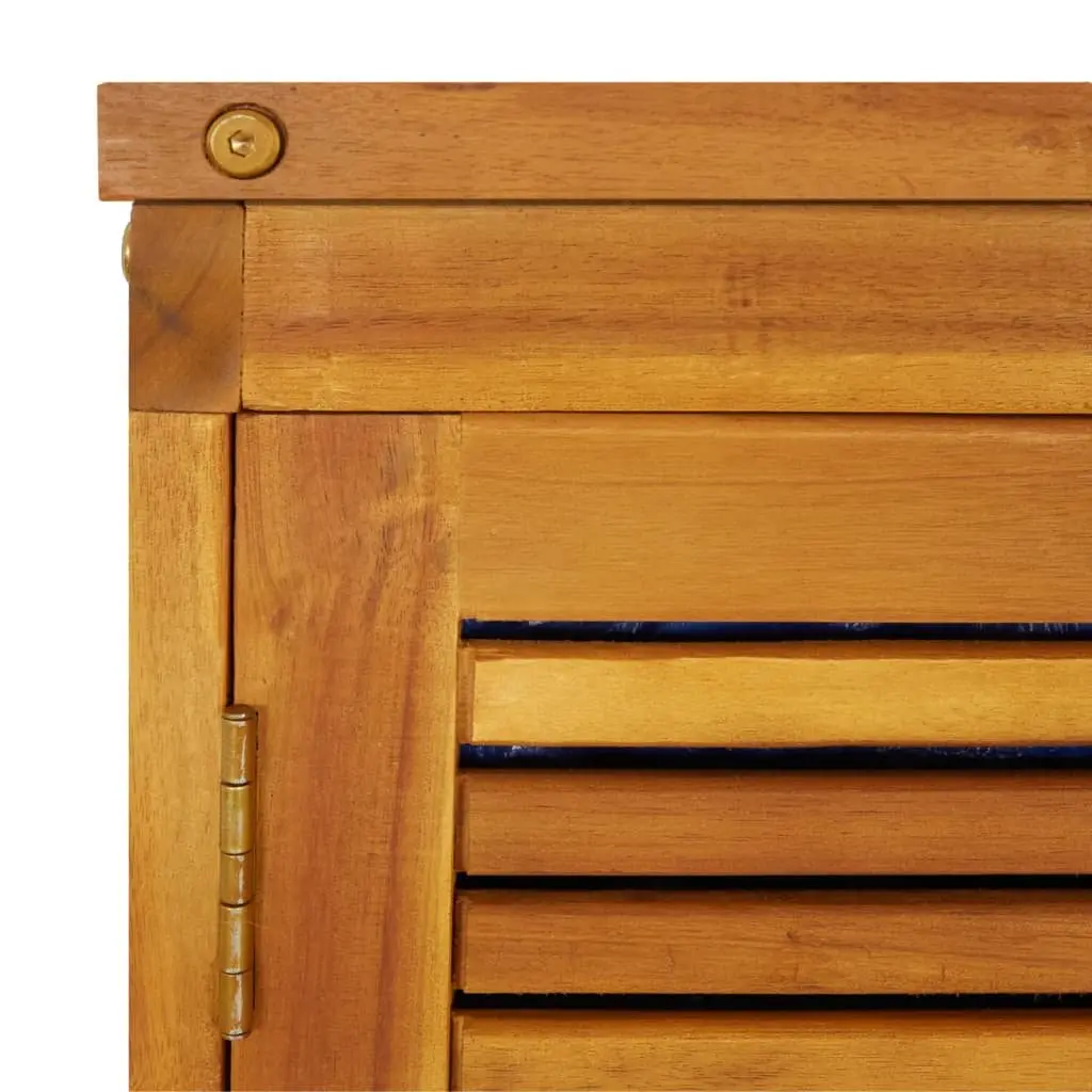 Garden Storage Box 280x87x104 cm Outdoor Solid Acacia Wood Deck Box Bench