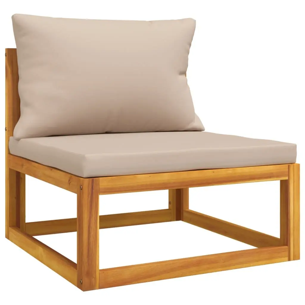 Garden Lounge Set 4 Piece Outdoor Furniture Wooden Sofa with Cushions Table