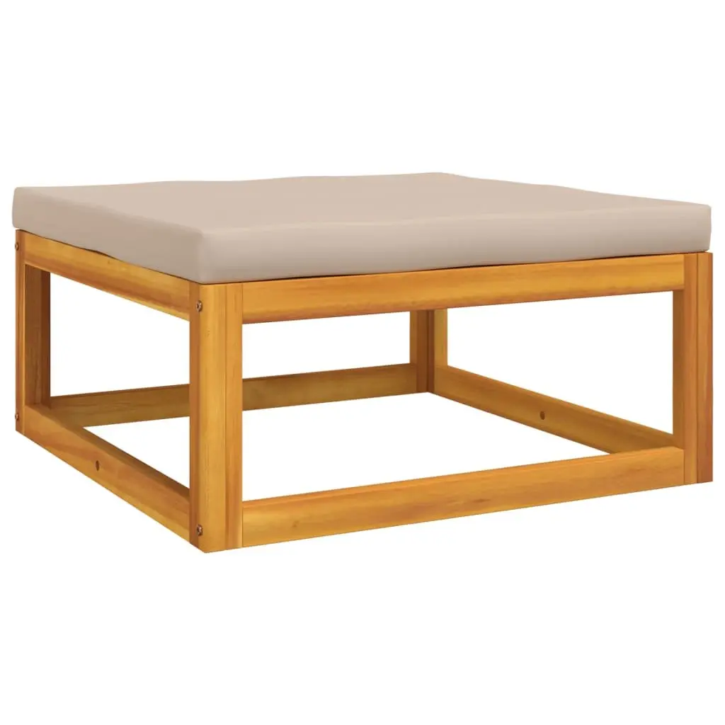 Garden Lounge Set 4 Piece Outdoor Furniture Wooden Sofa with Cushions Table