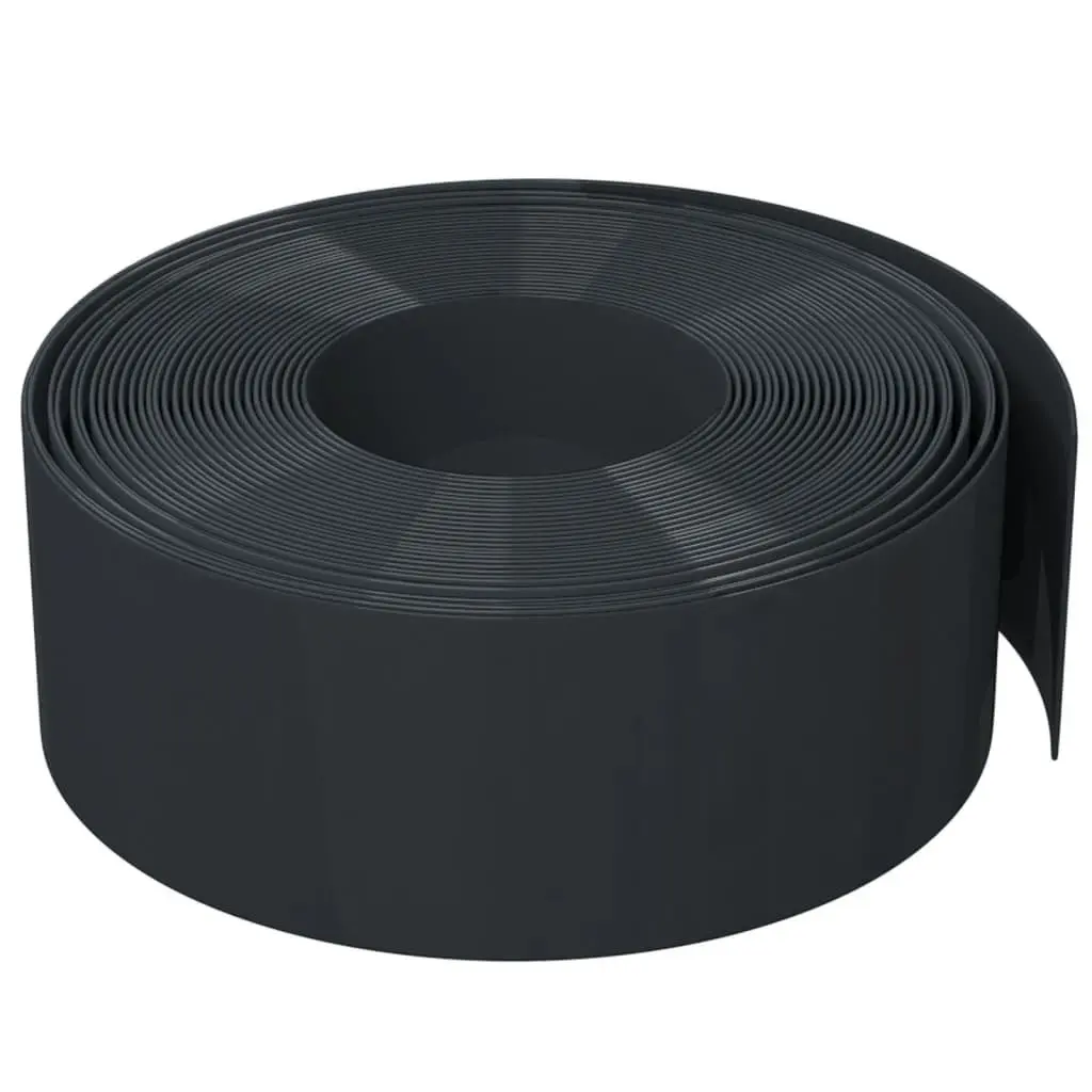 Garden Edging Borders 3 pcs Black 10 m Flexible Lawn Edge Landscaping