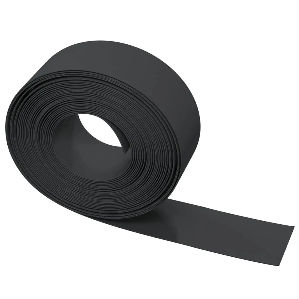Garden Edging Border 4 Pieces Black 10m Flexible Lawn Edge Flower Bed Path Trim