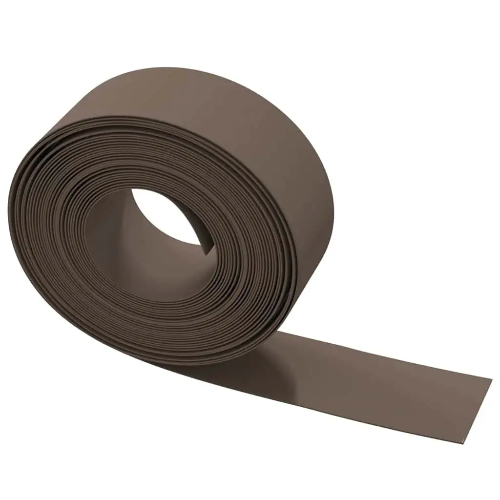Garden Edging Borders 5 Pieces Brown 10 m Flexible Lawn Edgings Landscaping
