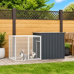 Your Friendly Rabbit Cage Hutch 200x91x100cm Steel Mesh