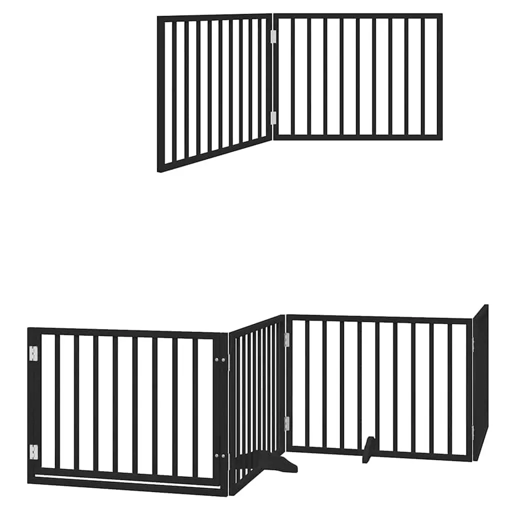 Foldable Dog Gate with 8 Panels and Door Lock