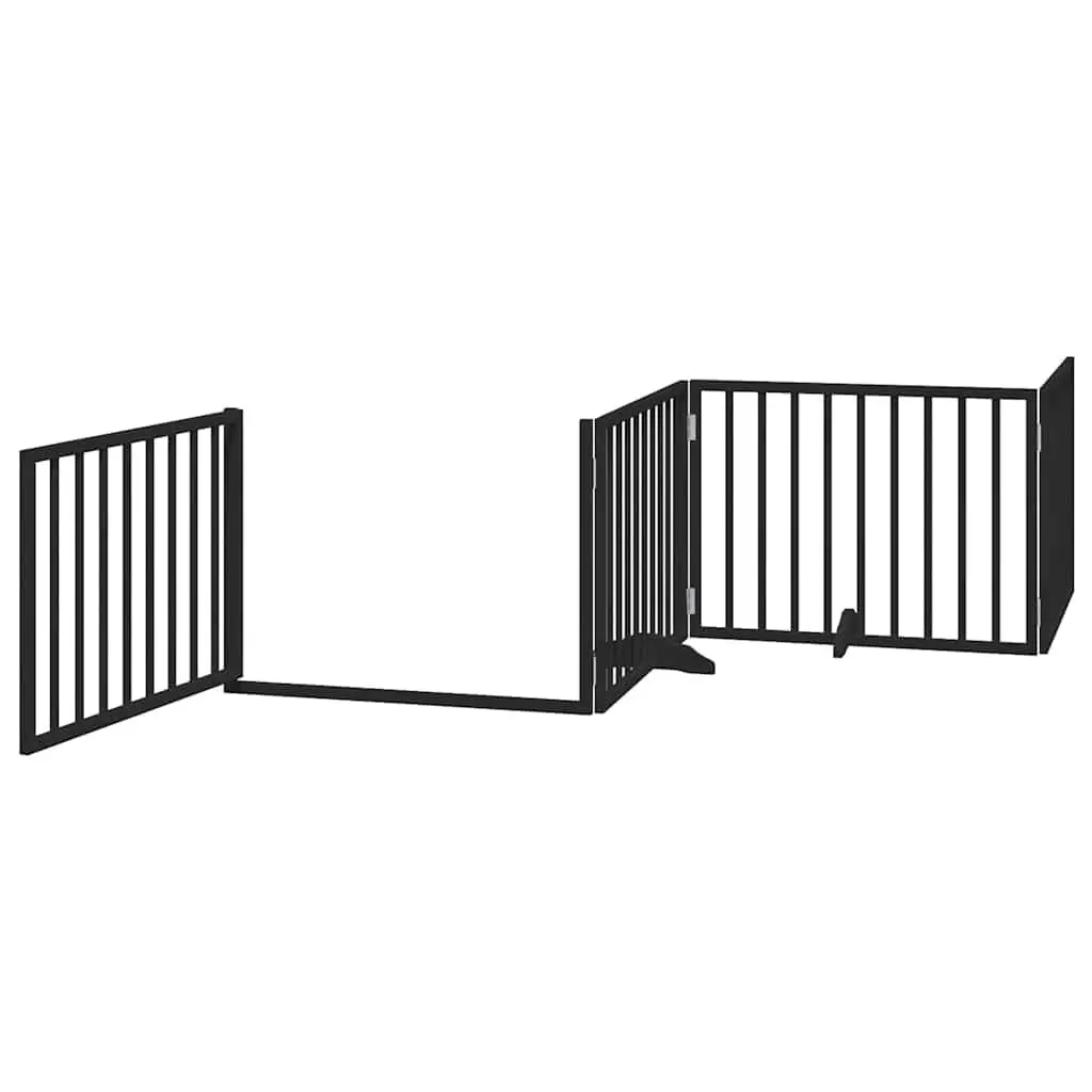 Foldable Dog Gate with 8 Panels and Door Lock