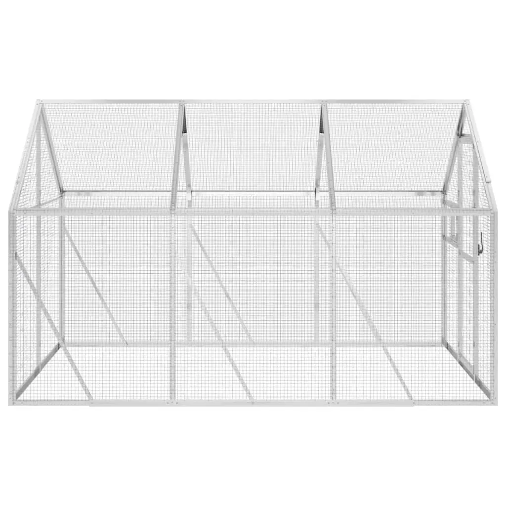 Large Bird Aviary Silver 1.79x3x1.85m Aluminium Frame Wire Mesh Cage