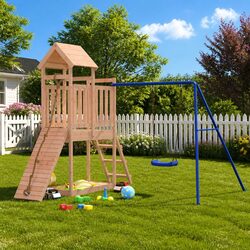 Wooden Playset for Outdoor Play