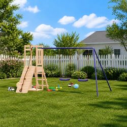 Wooden Outdoor Playset: Fun and Safe for Kids