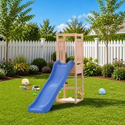 Compact and Fun Outdoor Playset for Kids