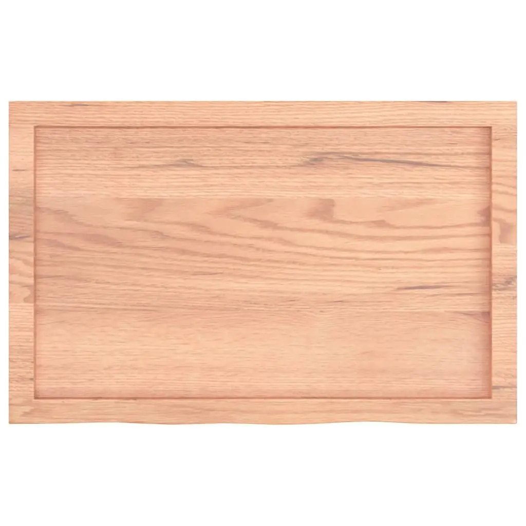 Bathroom Countertop Solid Wood 80x50x6 cm Brown Vanity Worktop Desk Cabinet Top