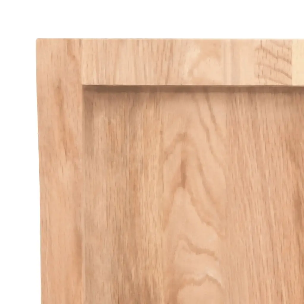Wooden Table Top Light Brown 80x50x4cm Solid Oak Wood Replacement Desktop