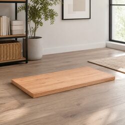 Compact Solid Oak Wood Tabletop Ready for Use