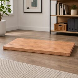 Solid Oak Wooden Table Top - Perfect Fit 100x50x6 cm