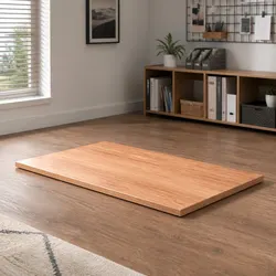 Solid Oak Wood Table Top, Perfectly Crafted 100x60x2 cm