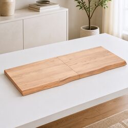 Solid Oak Table Top 120x50cm with Elegant Finish
