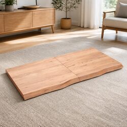 Your Solid Oak Wood Table Top 120x60cm in Light Brown