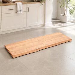 Solid Oak Wood Table Top – 140x50cm, Ready to Use