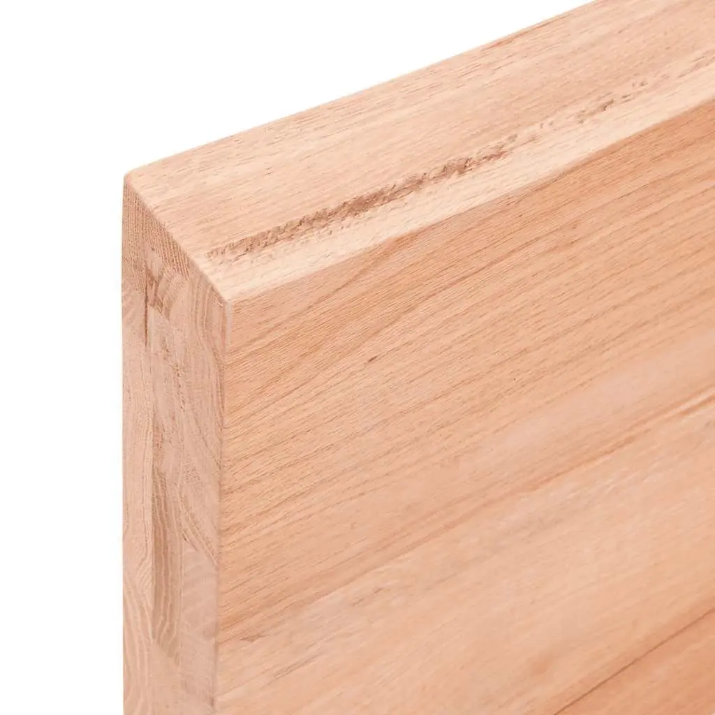 Solid Oak Wood Table Top Brown 140x50x6 cm Treated Folding Replacement Board