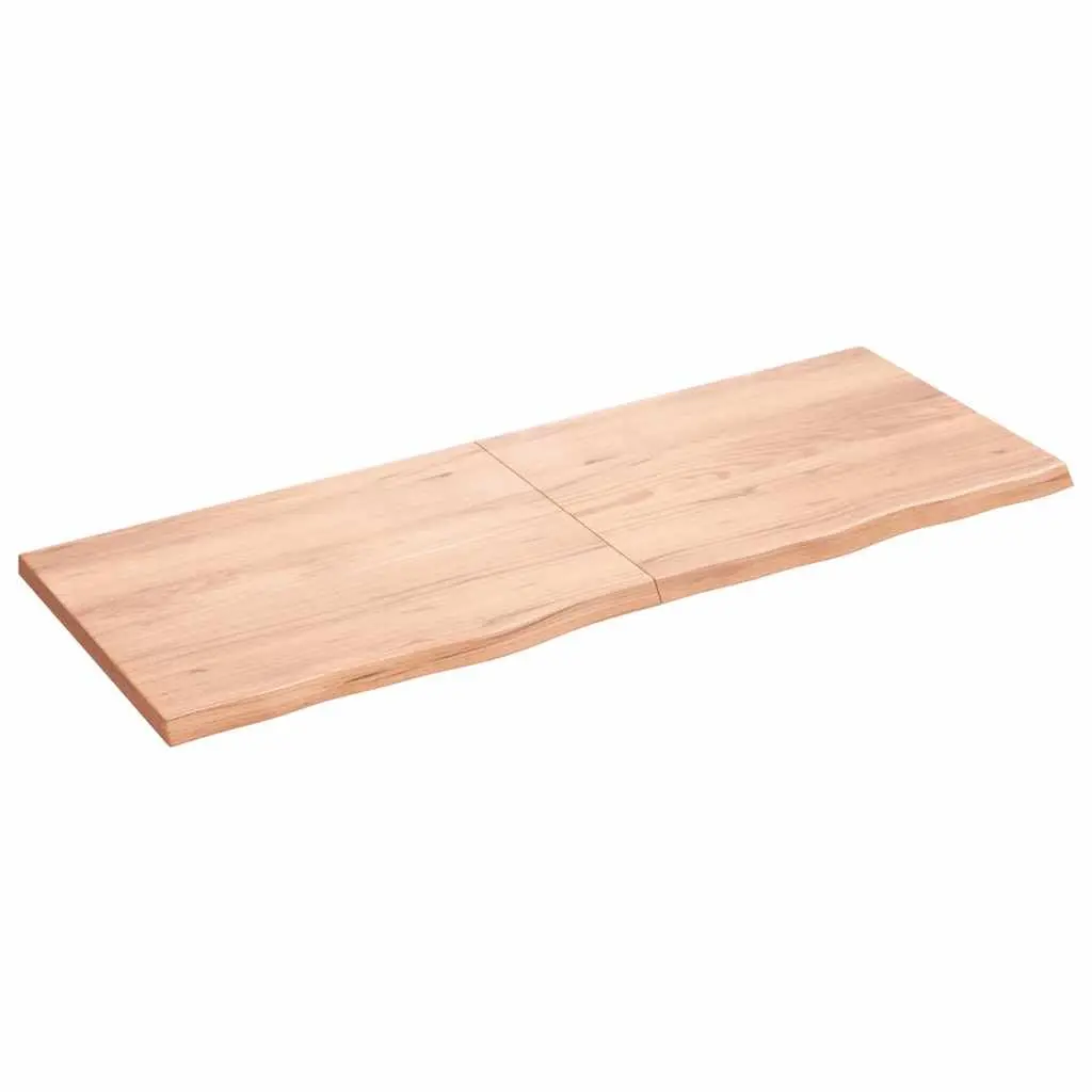 Folding Brown Solid Oak Wood Table Top 160x60cm Treated Varnished Surface Replacement