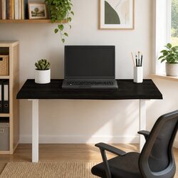 Wooden Table Top Dark Brown 80x40x2 cm Solid Oak Replacement Board