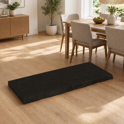Solid Oak Wood Table Top 120x50cm Dark Brown Treated Replacement Board Folding