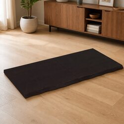 Folding Solid Oak Wood Table Top 120x60cm with Dark Finish