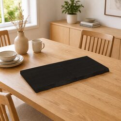Solid Oak Wood Table Top Dark Brown 120x60cm Folding Replacement Board Live Edge