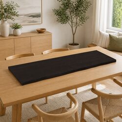 Solid Oak Wood Table Top Dark Brown 160x60cm Replacement Tabletop Natural Live
