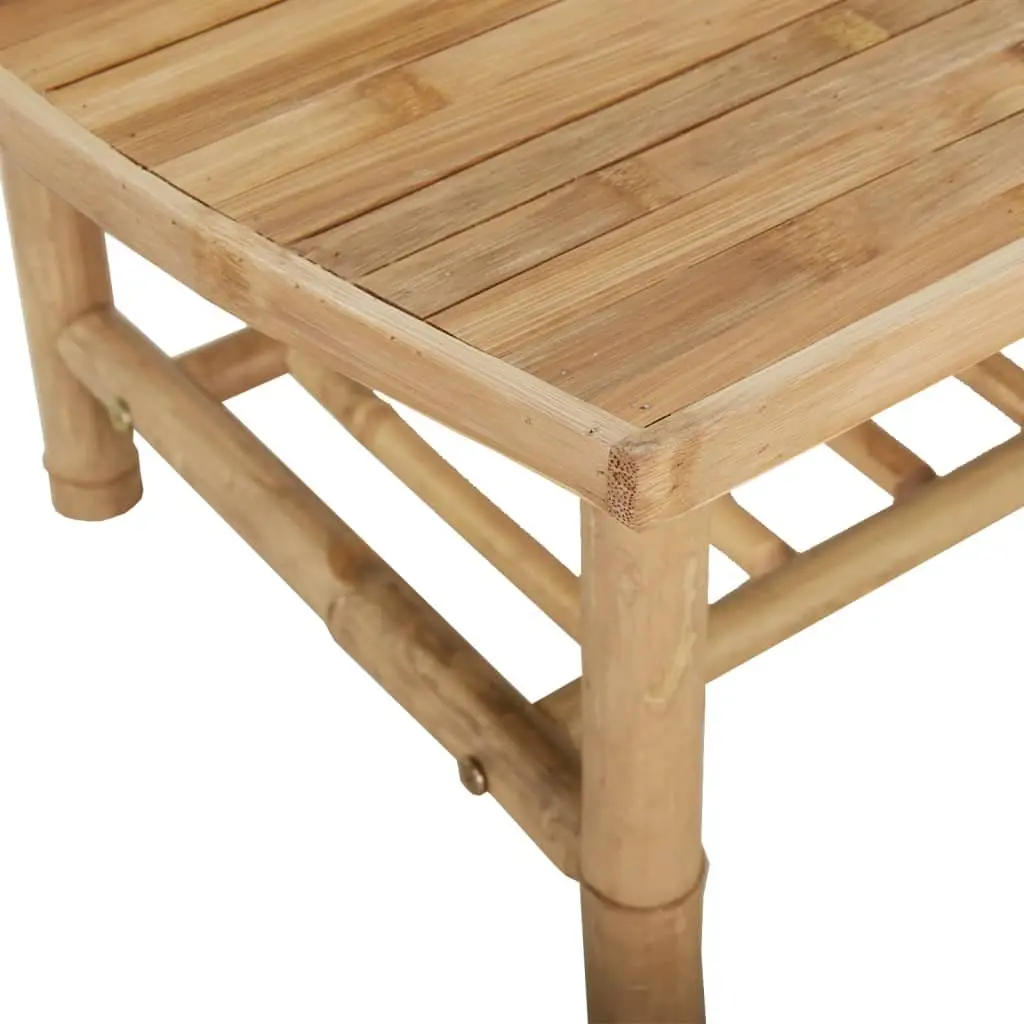 Garden Lounge Set 4 Piece Bamboo Outdoor Furniture with Cushions Patio Seating