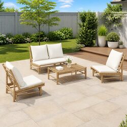 Your New Favorite Bamboo Lounge Set for Outdoor Relaxation