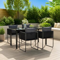 Compact 5 Piece Outdoor Dining Set for Your Patio