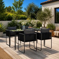 Compact 5 Piece Outdoor Dining Set for Your Space