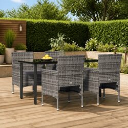 Concise Outdoor Dining Set - 5 Pieces for Your Patio