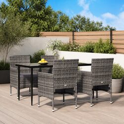 5-Piece Grey Outdoor Dining Set: Perfect Fit for You