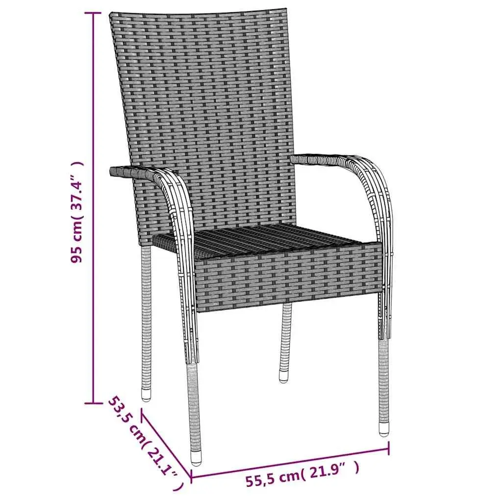 5 Piece Outdoor Garden Dining Set Brown Poly Rattan Chairs Table Furniture