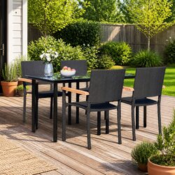 5 Piece Garden Dining Set for Outdoor Enjoyment