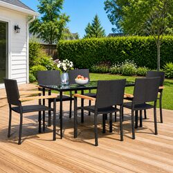 7 Piece Garden Dining Set: Elegant and Functional