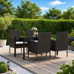 Compact and Elegant 5-Piece Outdoor Dining Set
