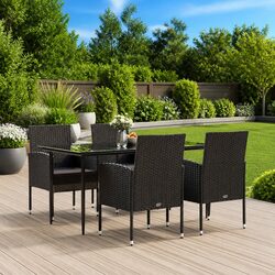 Compact and Stylish 5-Piece Outdoor Dining Set