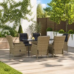 Compact and Stylish 7 Piece Garden Dining Set