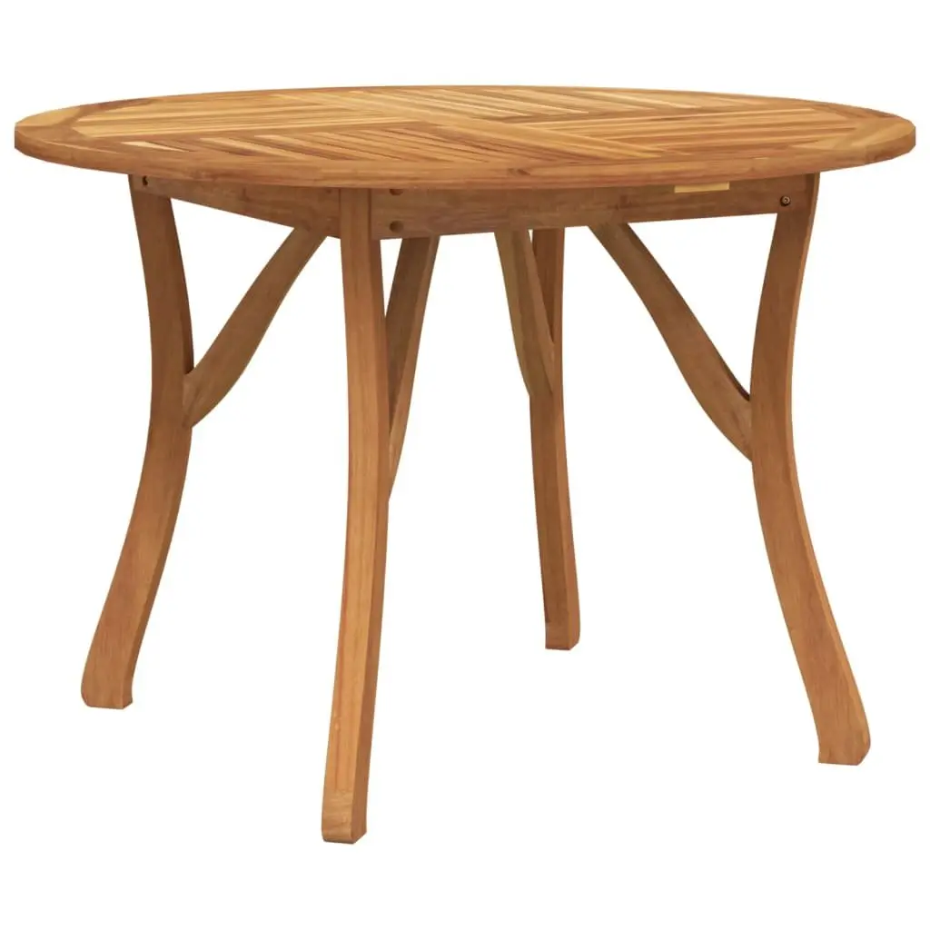 Garden Dining Set Brown 5 Piece Solid Acacia Wood Outdoor Furniture Table Chairs