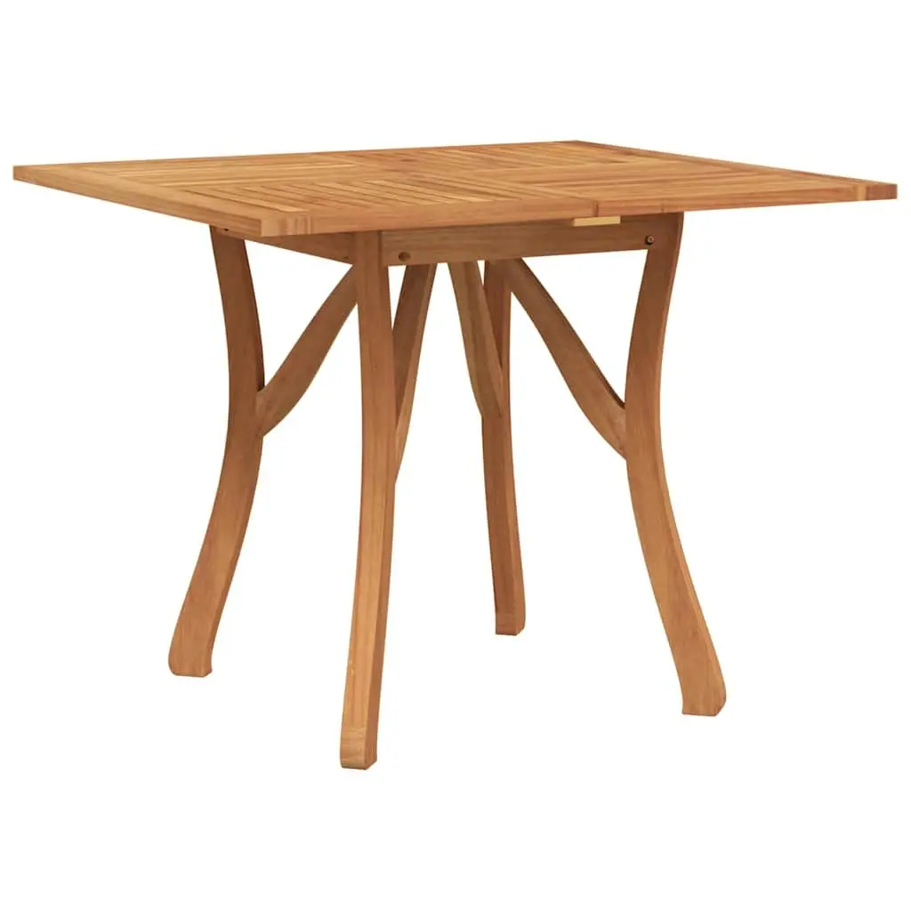 Garden Dining Set Brown 3 Piece Solid Acacia Wood Table Chairs Outdoor Furniture